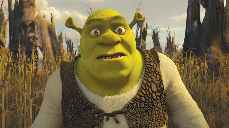 Shrek looking surprised