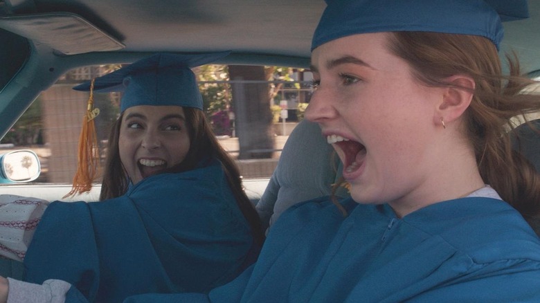 Amy and Molly in car