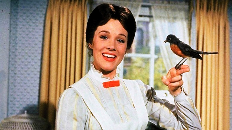 Mary Poppins with robin