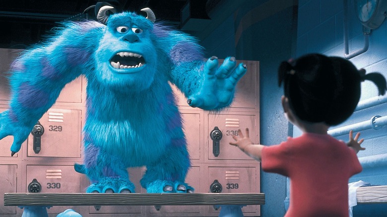 Sulley and Boo in Monsters Inc