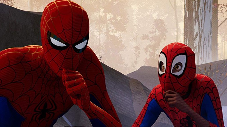 Miles Morales and Peter Parker thinking