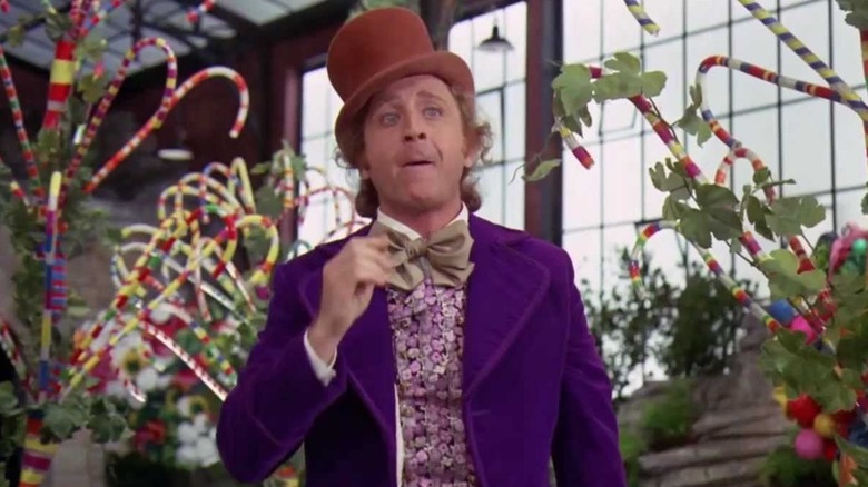 Willy Wonka in factory