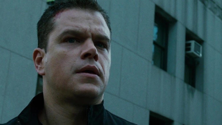Jason Bourne looking up