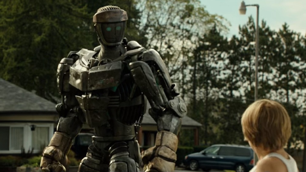 The sparring robot Atom from Real Steel