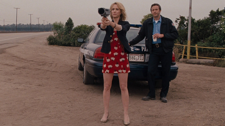 Kristin Wiig with speed gun