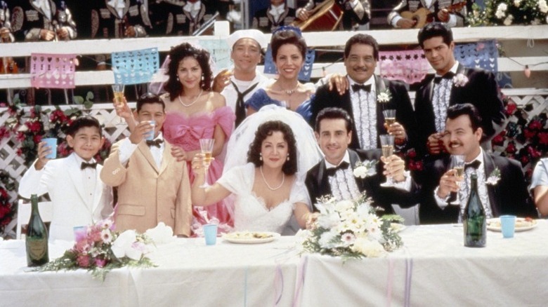 Family toasts during a wedding