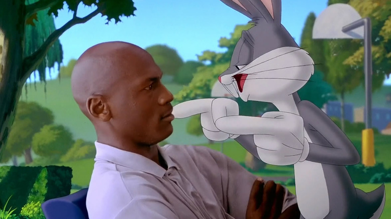 Michael Jordan and bugs Bunny