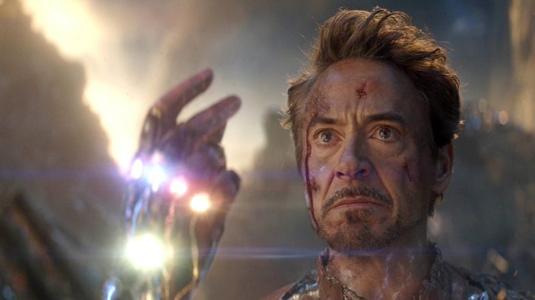 Tony Stark uses the Infinity Stones