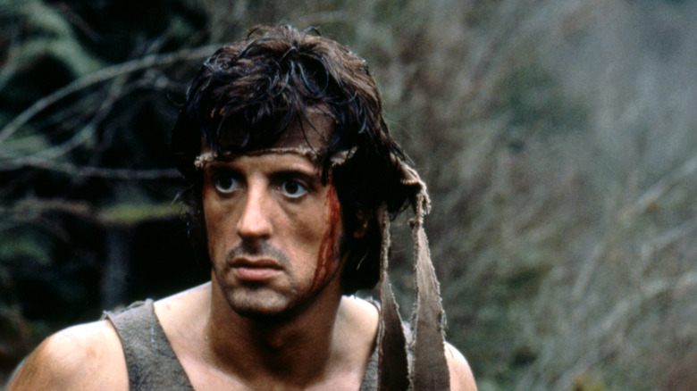 John Rambo flees into the wilderness