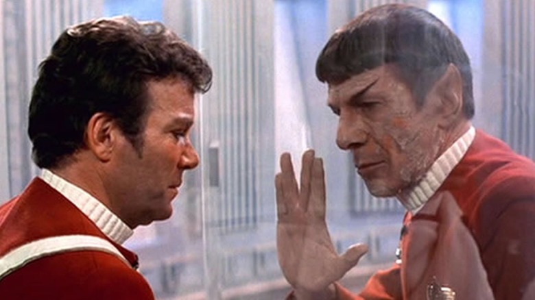 Kirk watches Spock die