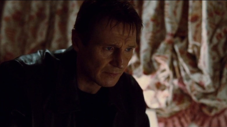 Liam Neeson looking concerned 