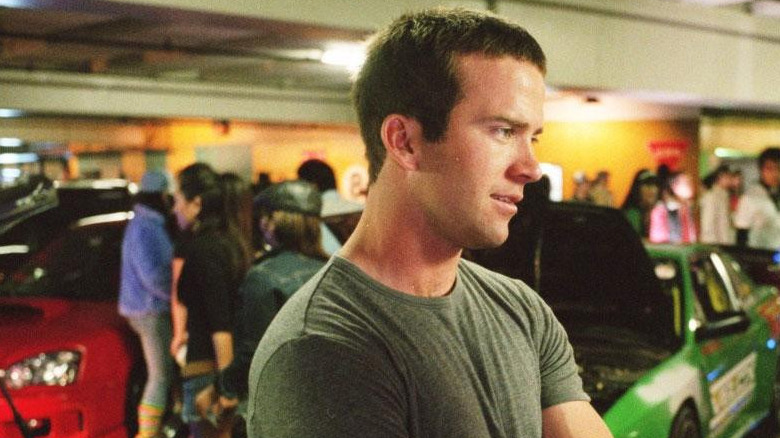 Lucas Black hanging around cars