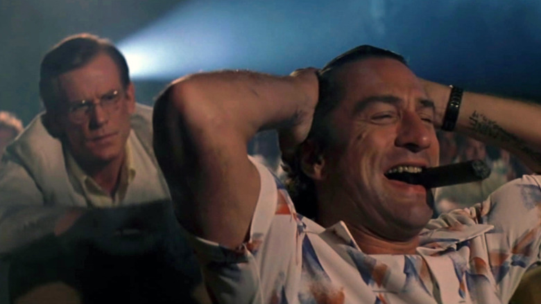 Max Cady laughs as Sam Bowden approaches him in Cape Fear