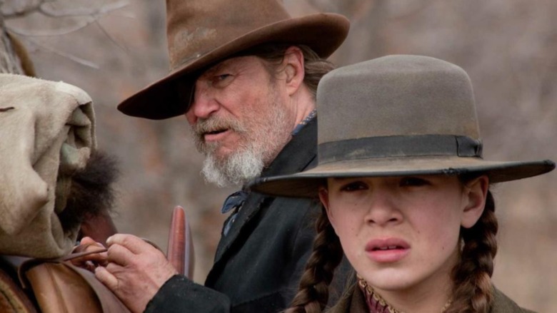 Mattie Ross and Rooster Cogburn head out on the trail in True Grit