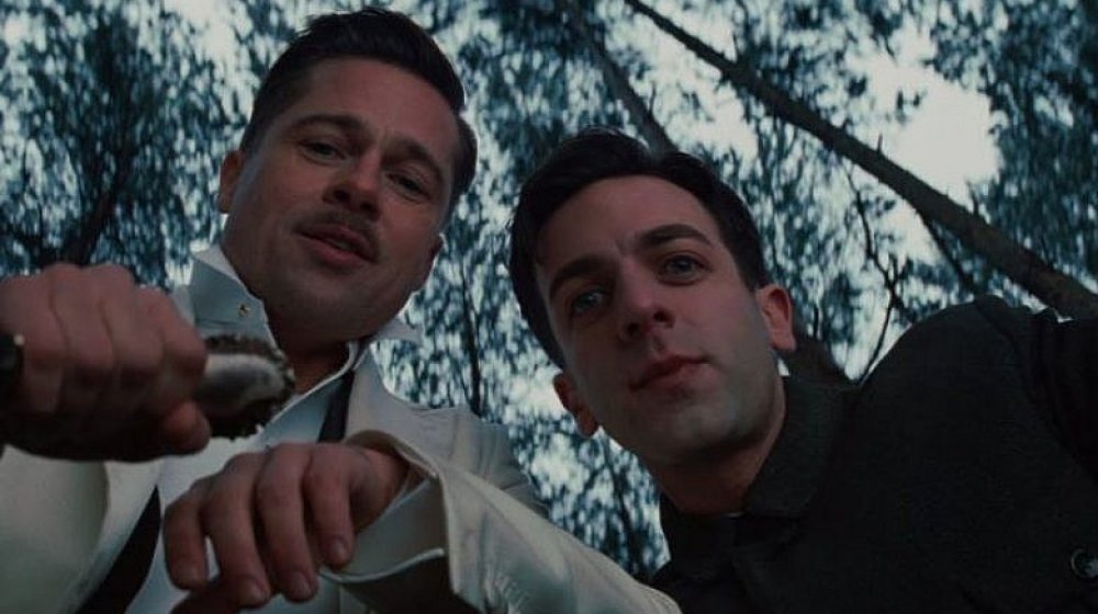 Brad Pitt and B.J. Novak in Inglourious Basterds