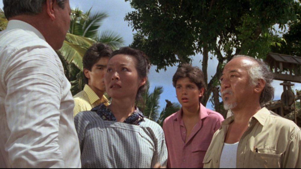 Pat Morita in The Karate Kid, Mr. Miyagi