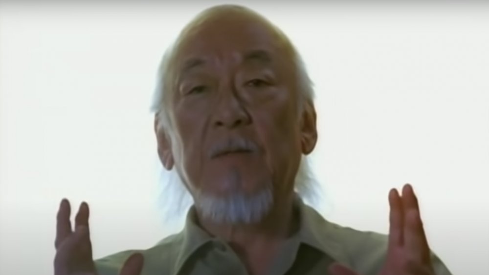 Pat Morita as Mr. Miyagi in Alien Ant Farm's Movies