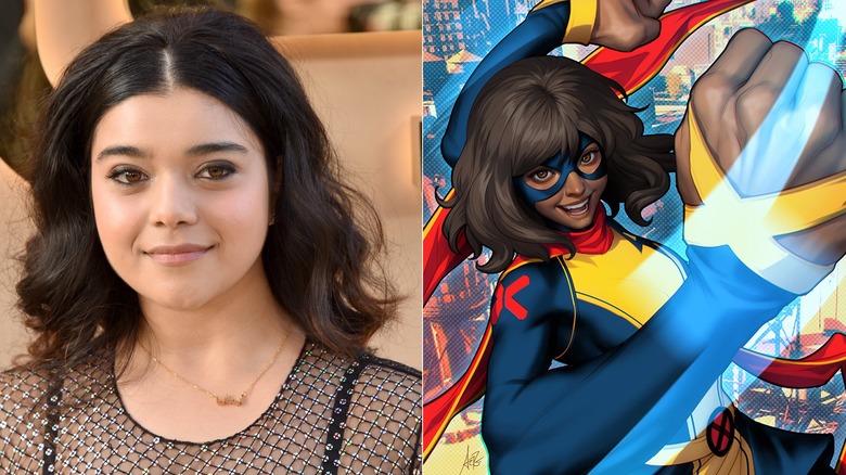 Iman Vellani at event/Ms. Marvel mutant new look