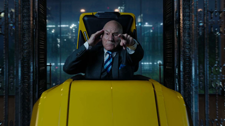 Charles Xavier pointing forward