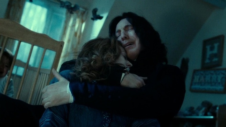 Snape holding Lily