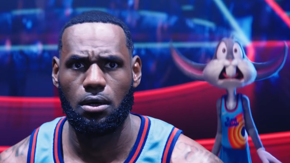 Lebron James and Bugs Bunny shocked