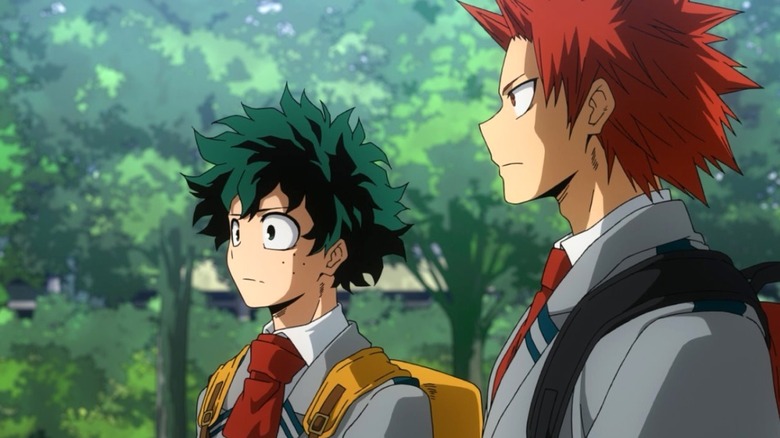 Izuku and Eijiro Kirishima