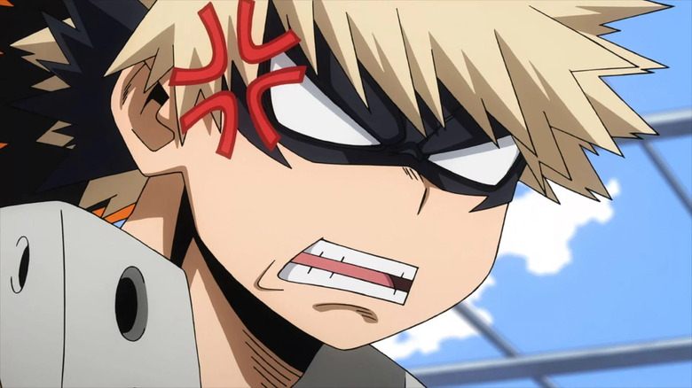 Katsuki Bakugo looking angry