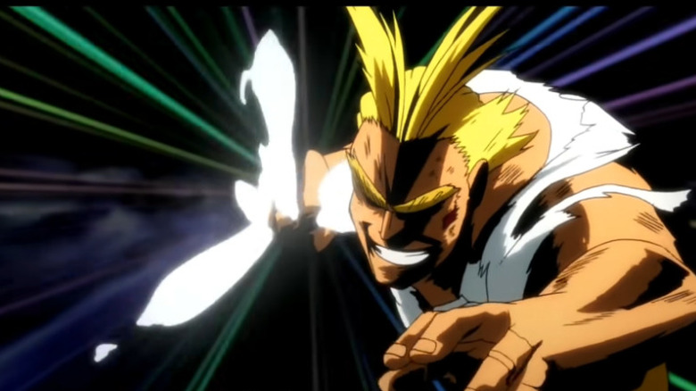 All Might punching