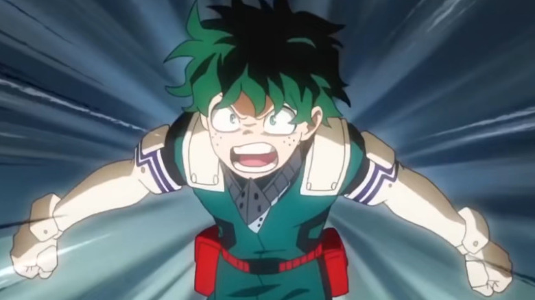 Deku charging ahead