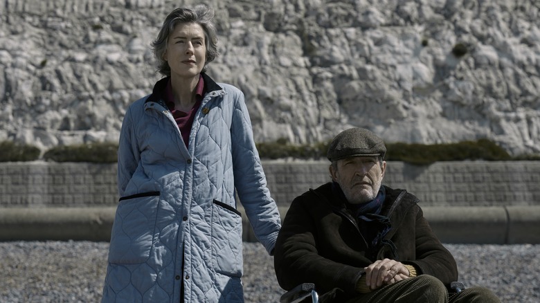 Marion and Patrick on beach 