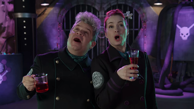 Patton Oswalt and Felicia Day in Mystery Science Theater 3000