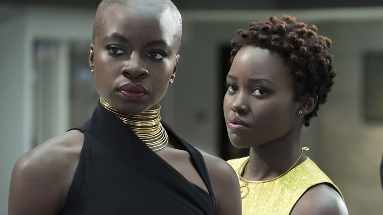 Okoye and Nakia in Black Panther