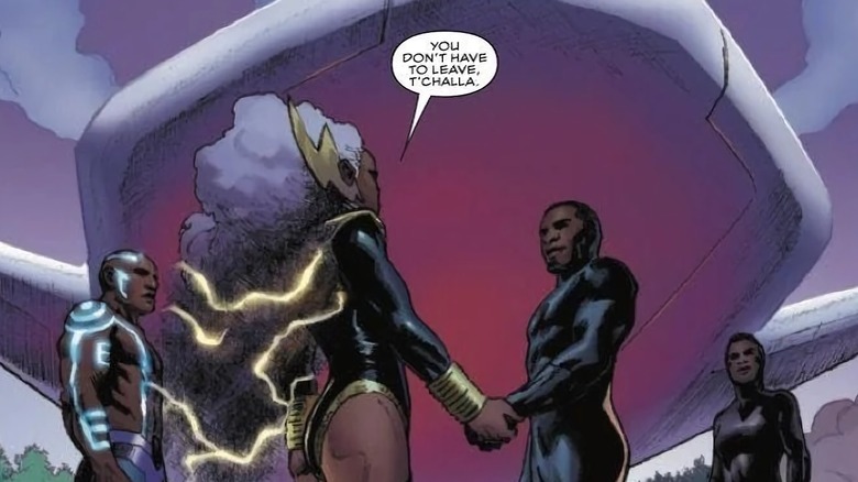 Black Panther visiting Storm on Mars