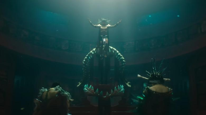 Namor descending to his throne