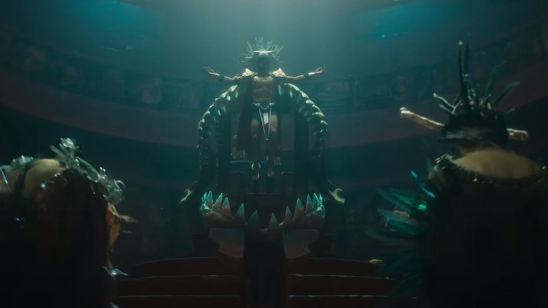 Namor descending on his throne