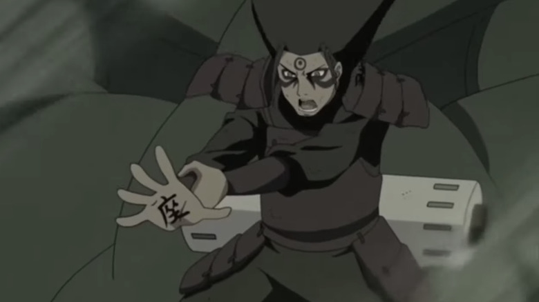 Hashirama yelling and fighting