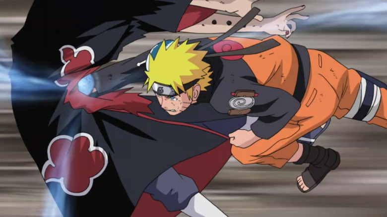 Naruto attacking Pain