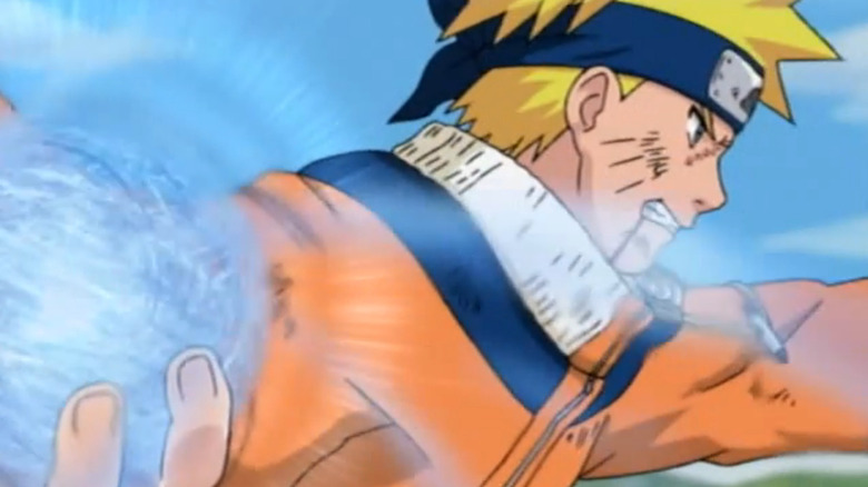 Naruto using Rasengan