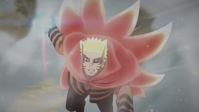 Naruto using Baryon Mode