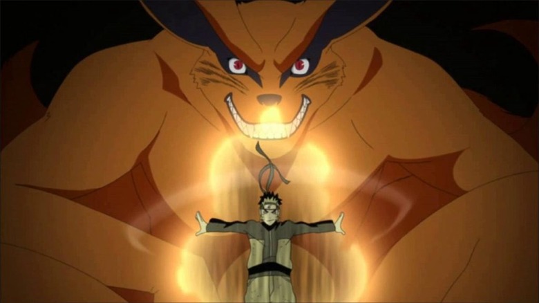 Kurama and Naruto