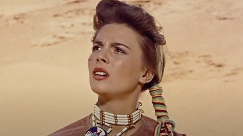 Natalie Wood looking on Searchers