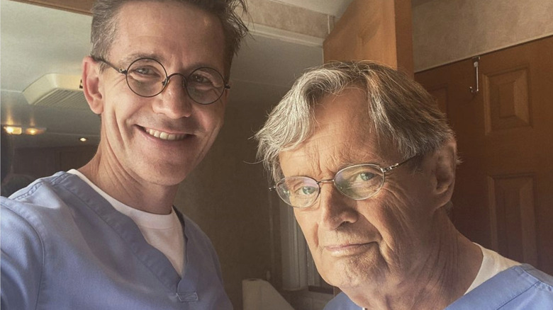 Brian Dietzen and David McCallum selfie