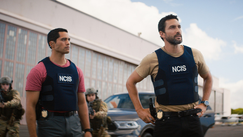 Noah Mills and Alex Tarrant on NCIS: Hawai'i