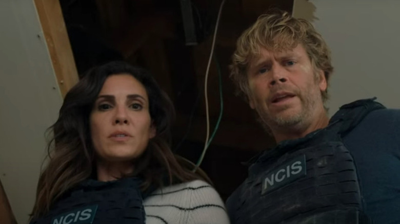 Deeks and Kensi wearing vests