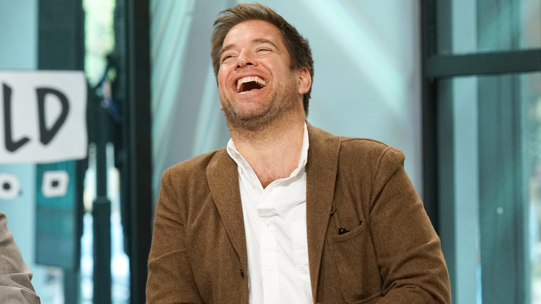 Michael Weatherly laughing