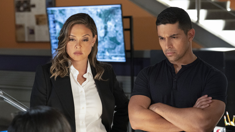 Vanessa Lachey and Wilmer Valderrama on NCIS