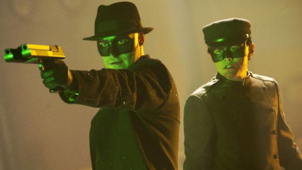 The Green Hornet and Kato in their costumes