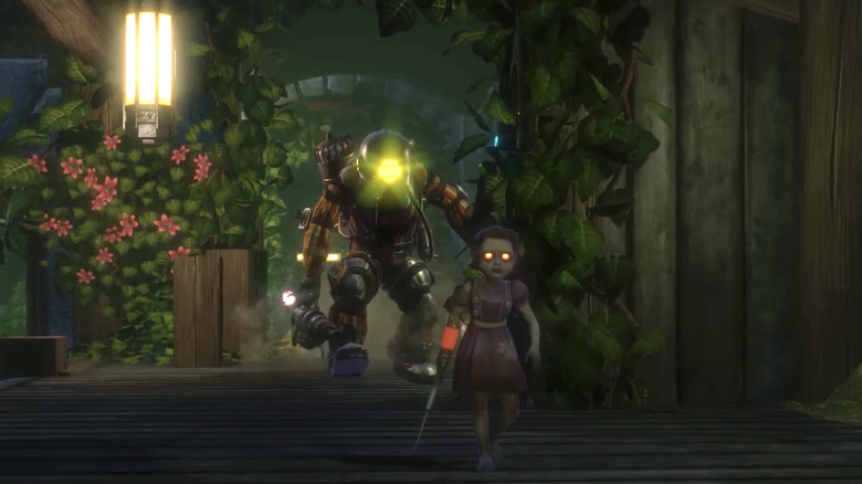 BioShock Big Daddy and Little Sister in Rapture