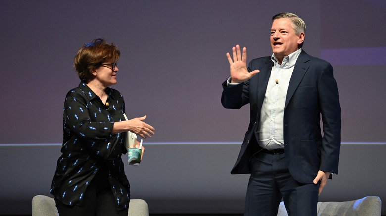 Ted Sarandos and Kara Swisher talking