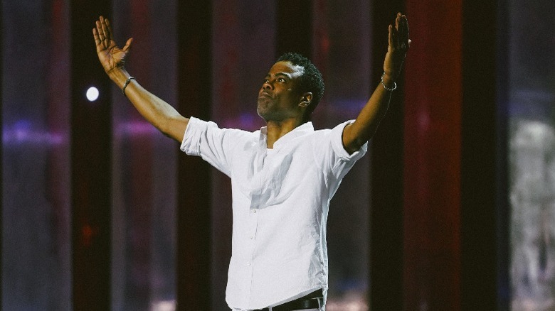 Chris Rock taking in the applause